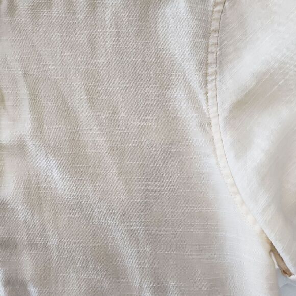 Denim and Flower Ricky Singh Shirt Mens Medium Yellow Short Sleeve Preppy - Picture 5 of 9